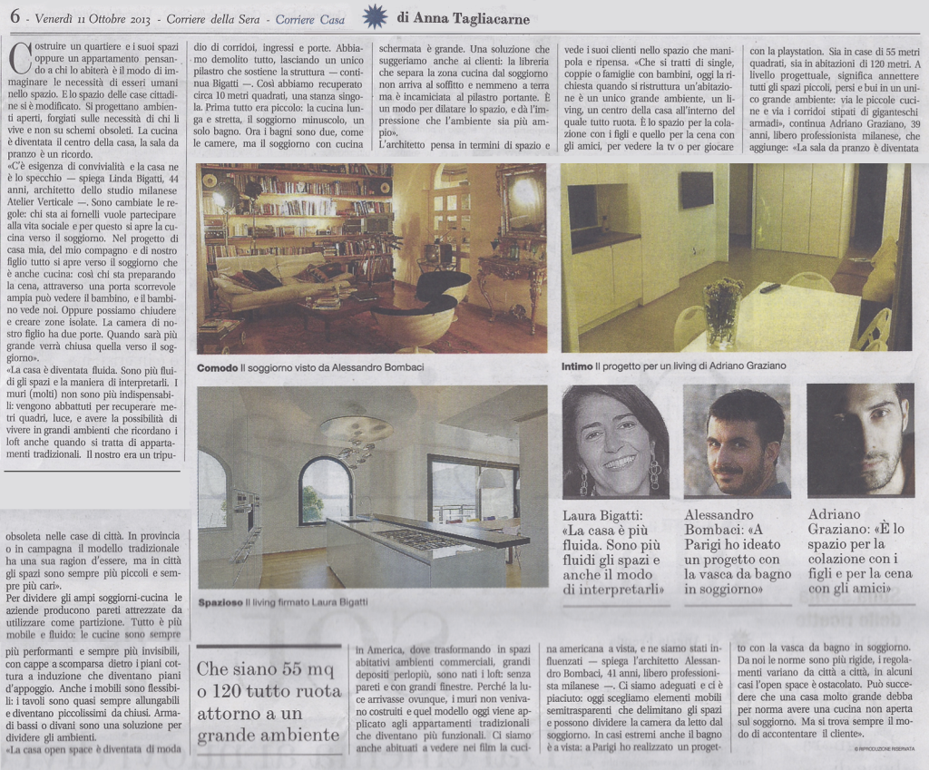 Corriere della Sera - Casa - 11/10/2013